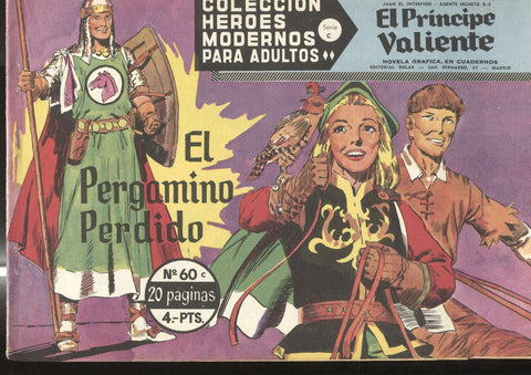 Heroes Modernos serie C: El Principe Valiente numero 60: El pergamino perdido