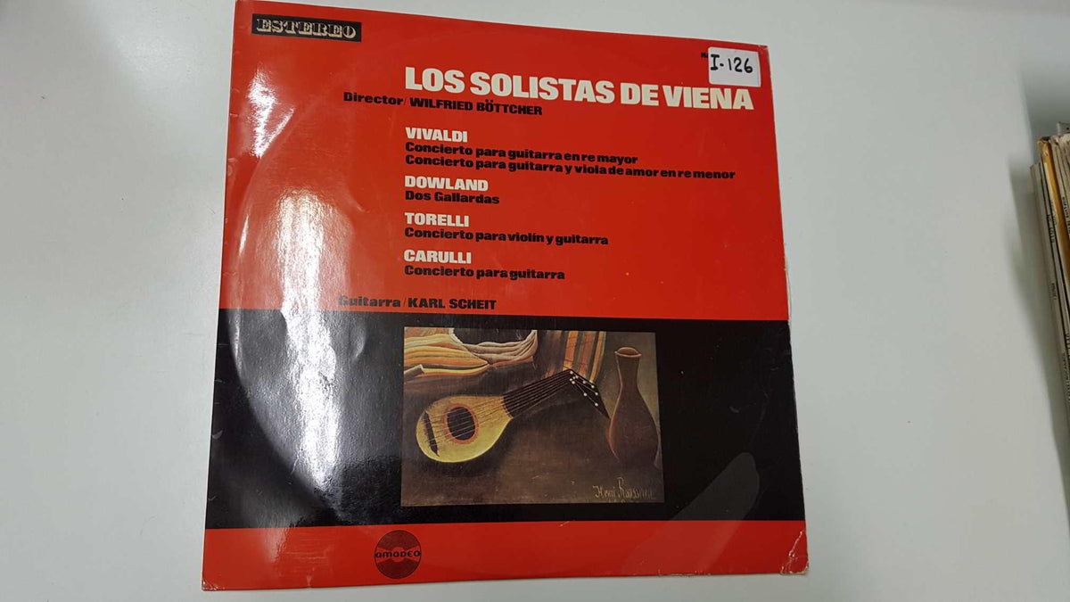 LP: Los solistas de Viena - Vivaldi (concierto guitarra en re mayor), Dowland (Dos Gallardas), Torelli, Carulli