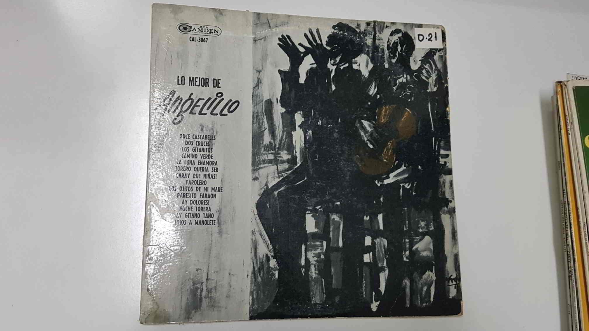 LP, RCA: Lo Mejor de Angelillo - Doce Cascabeles, Dos Cruces, Los Gitanitos