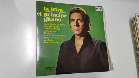 LP: La letra, El Principe Gitano -Hace tiempo yo sabia, Cartegenera, Decir cariño no se