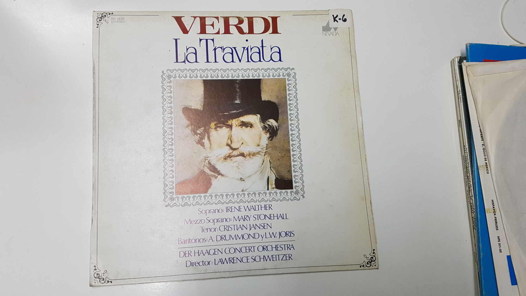 LP: La Traviata (seleccion), Verdi. Soprano: Irene Walther, director: Lawrence Schweitzer