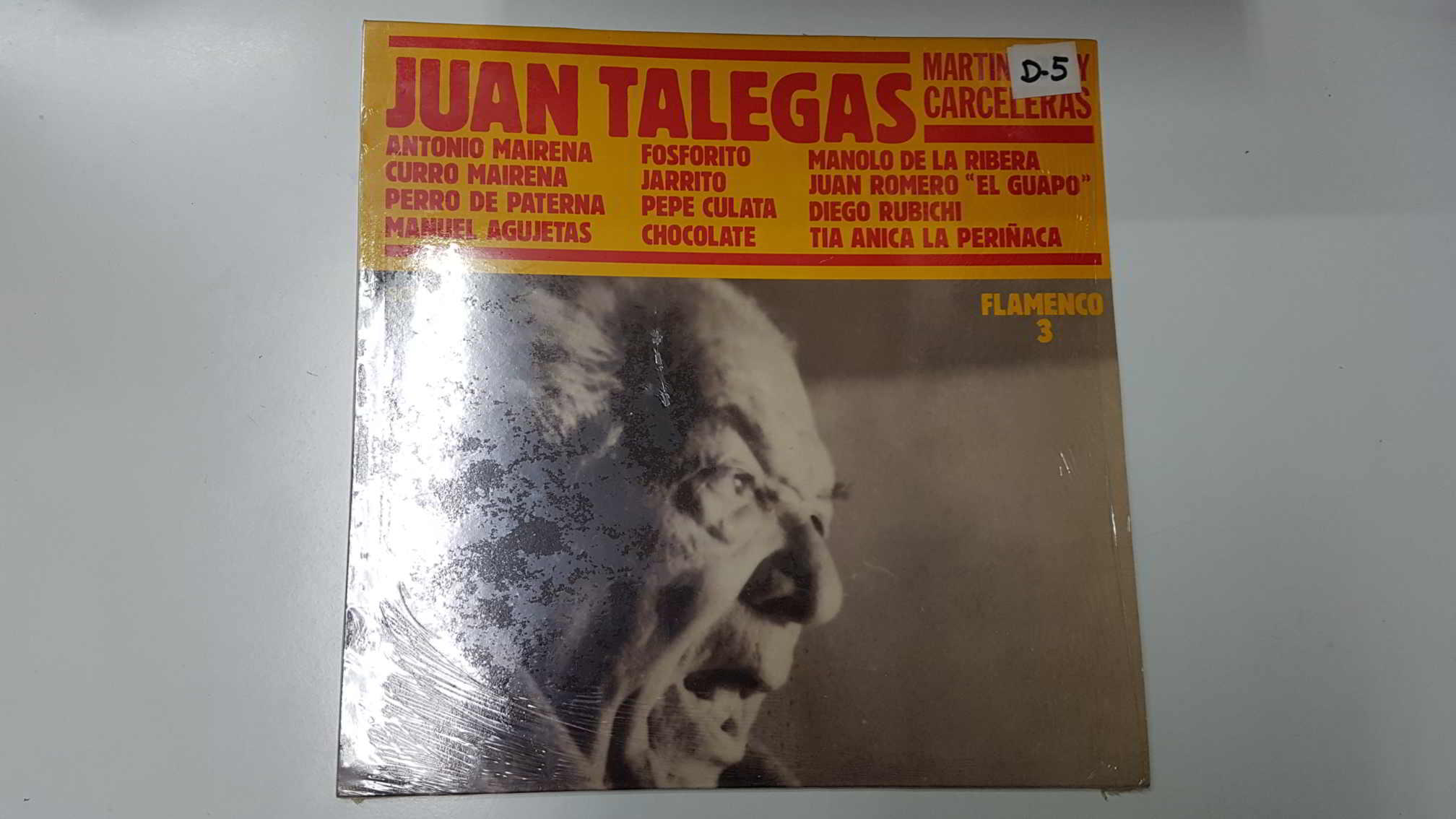 LP, Sarpe: Juan Talegas, Flamenco 3. Martinetes y carceleras