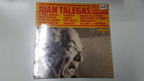 LP, Sarpe: Juan Talegas, Flamenco 3. Martinetes y carceleras