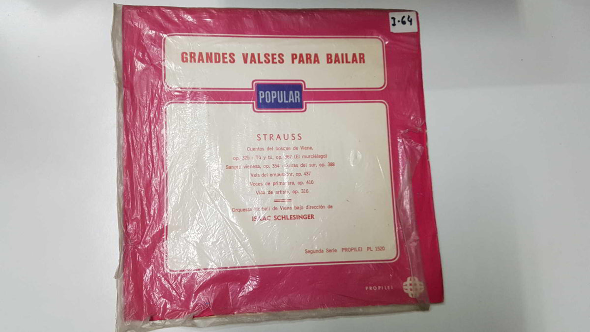LP: Grandes valses para bailar Strauss - Cuentos del bosque de Viena. Propilei