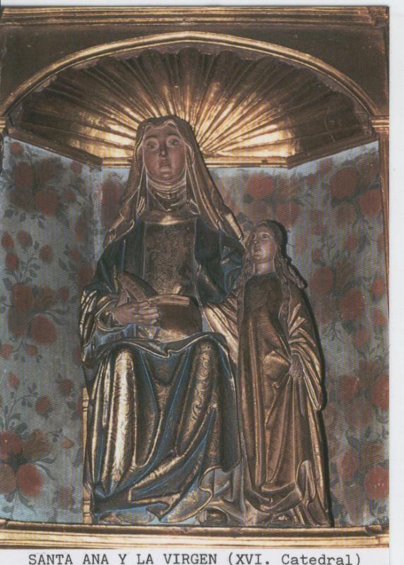 Postal Virgenes 441 : Santa Ana y la Virgen, Mondoñedo (Lugo)