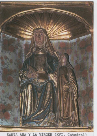 Postal Virgenes 441 : Santa Ana y la Virgen, Mondoñedo (Lugo)