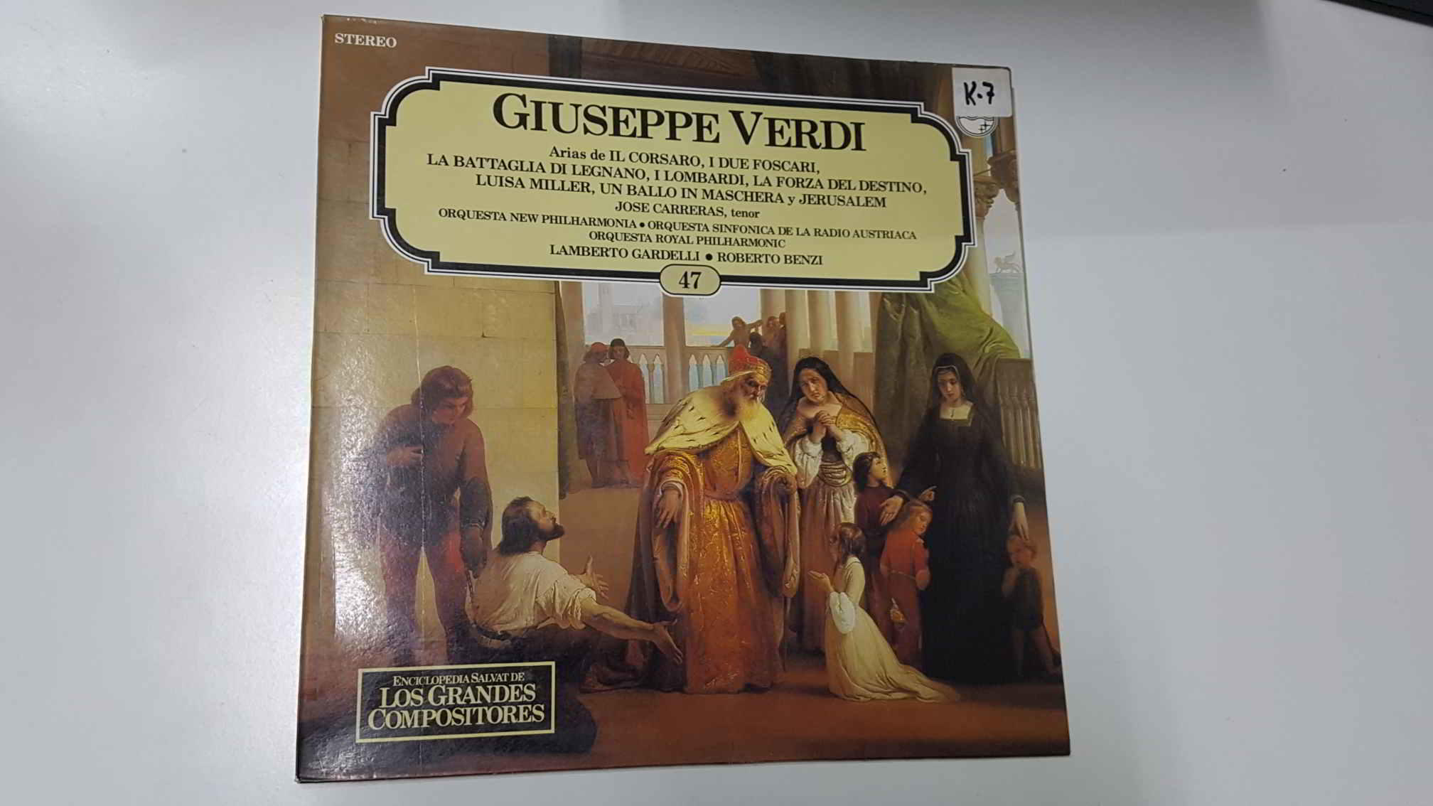LP, Philips: Giuseppe Verdi, Arias para Tenor - num 47 de Enciclopedia Salvat  de los Grandes Compositores