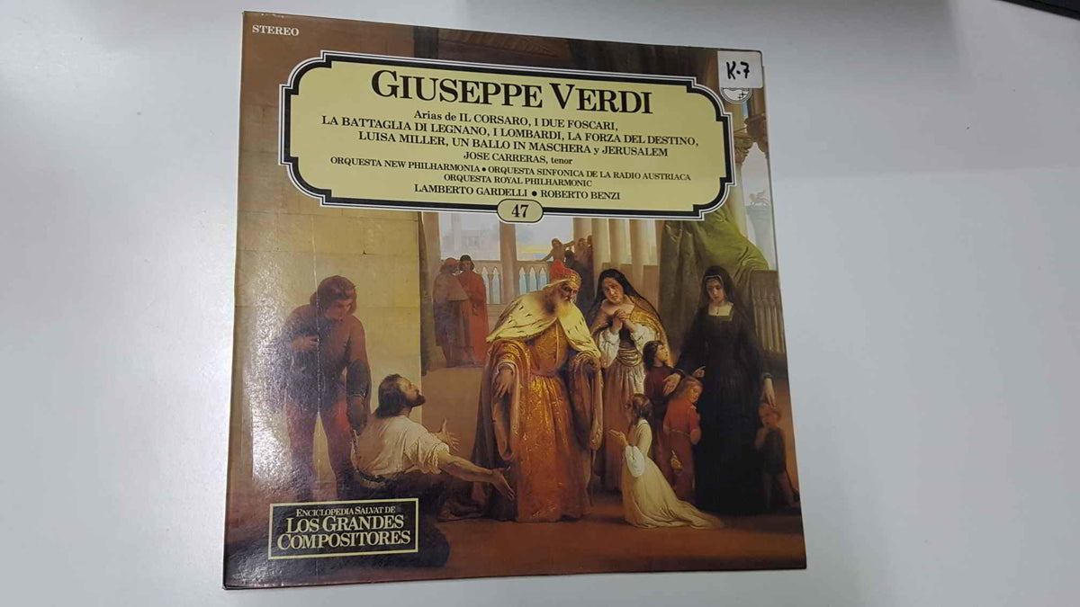 LP, Philips: Giuseppe Verdi, Arias para Tenor - num 47 de Enciclopedia Salvat  de los Grandes Compositores