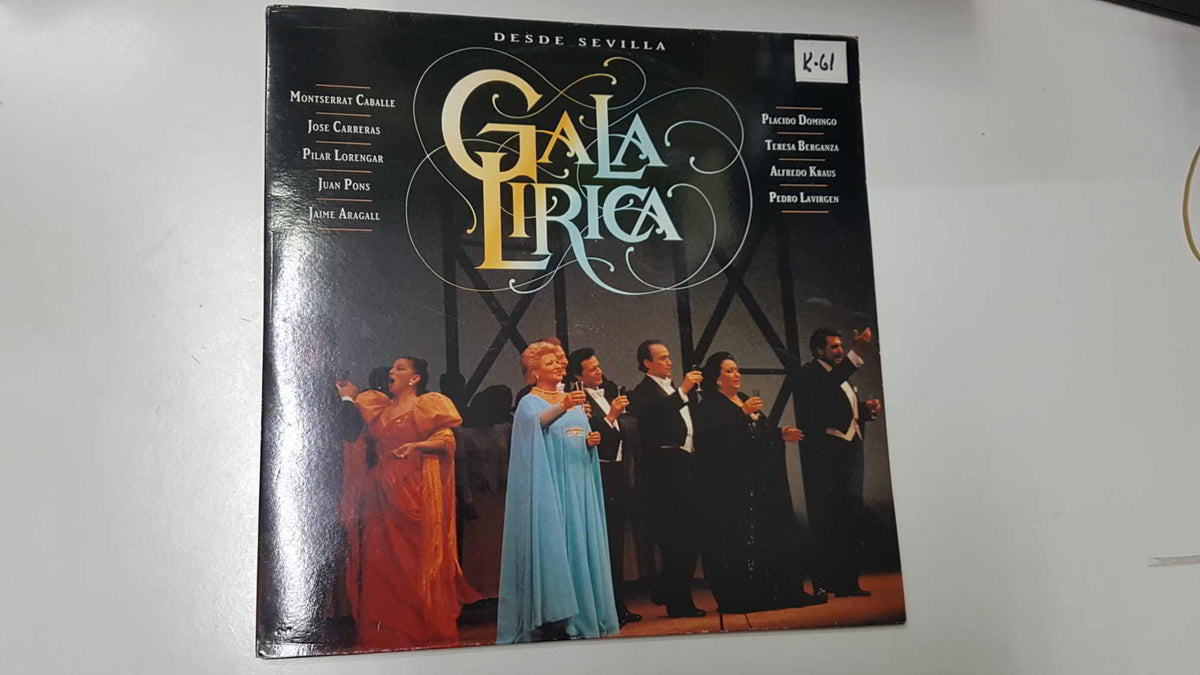 LP (2 discos): Gala Lirica desde Sevilla (1991). Inauguracion del Teatro Maestranza - Caballe, Carreras, Domingo