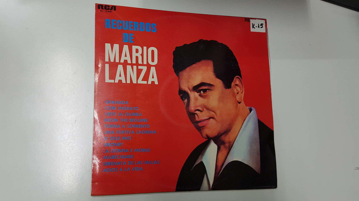 LP, RCA: Recuerdos de Mario Lanza - Granada, Core ingrato, Vesti la giubba