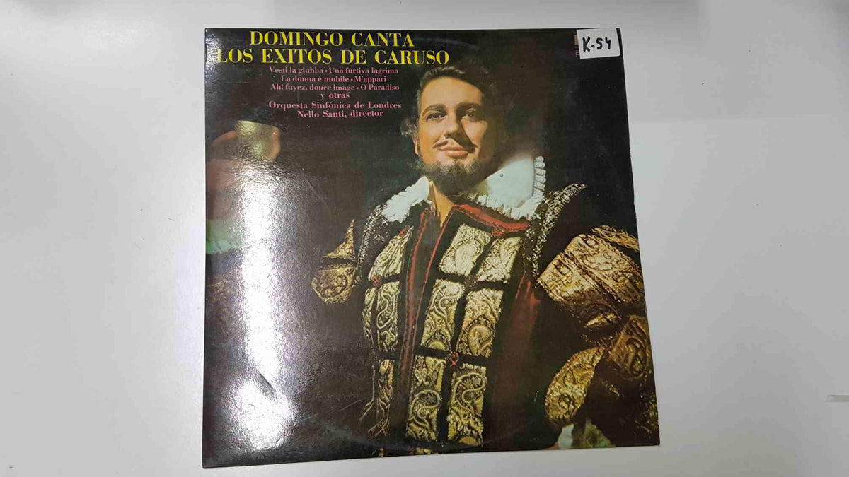 LP, RCA: Domingo canta los exitos de Caruso - Pagliacci, La Boheme, Rigoletto, Le Cid