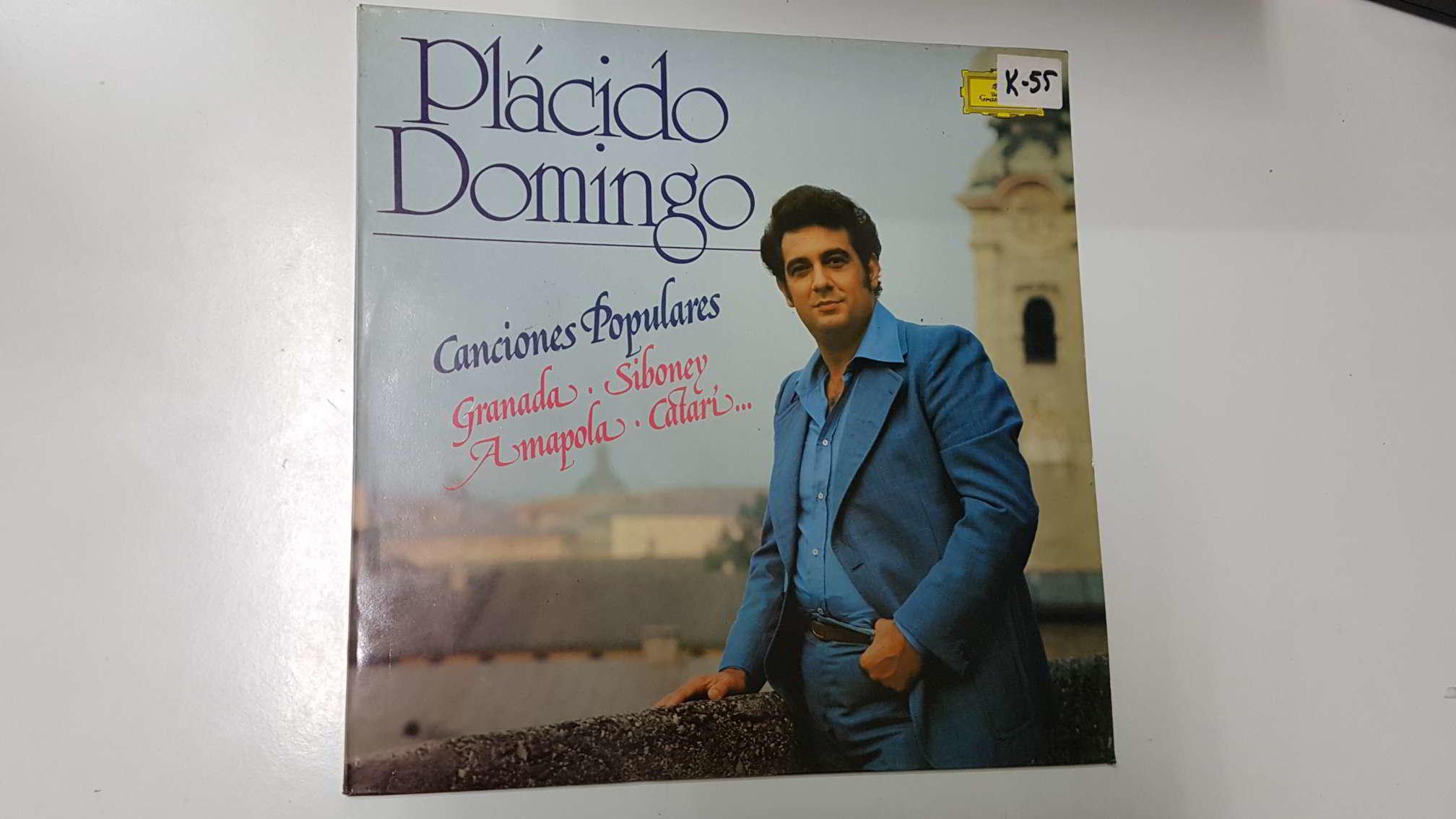 LP: Placido Domingo, Canciones populares - Granada, Siboney, Amapola, Catari. Deutsche Grammophen