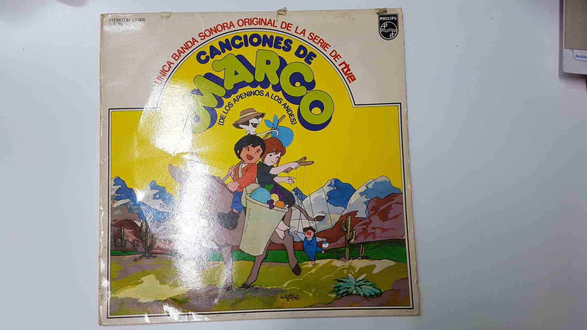 LP, Philips: Canciones de Marco (de los Apeninos a los Andes)