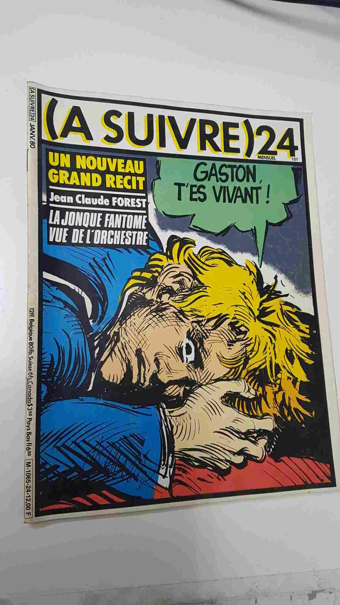 Revista historietas: (A Suivre) 24 -  Octobre 1980. Tardi, La fin du Sexret de la Salamandre. Brindavoine Faice a la Mafia