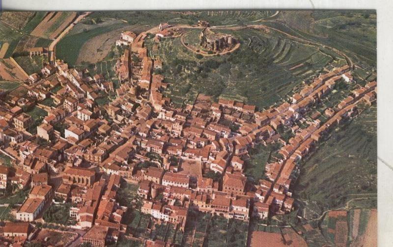 Postal 004216 : Vista aerea de Bagur: Castillo y Pueblo
