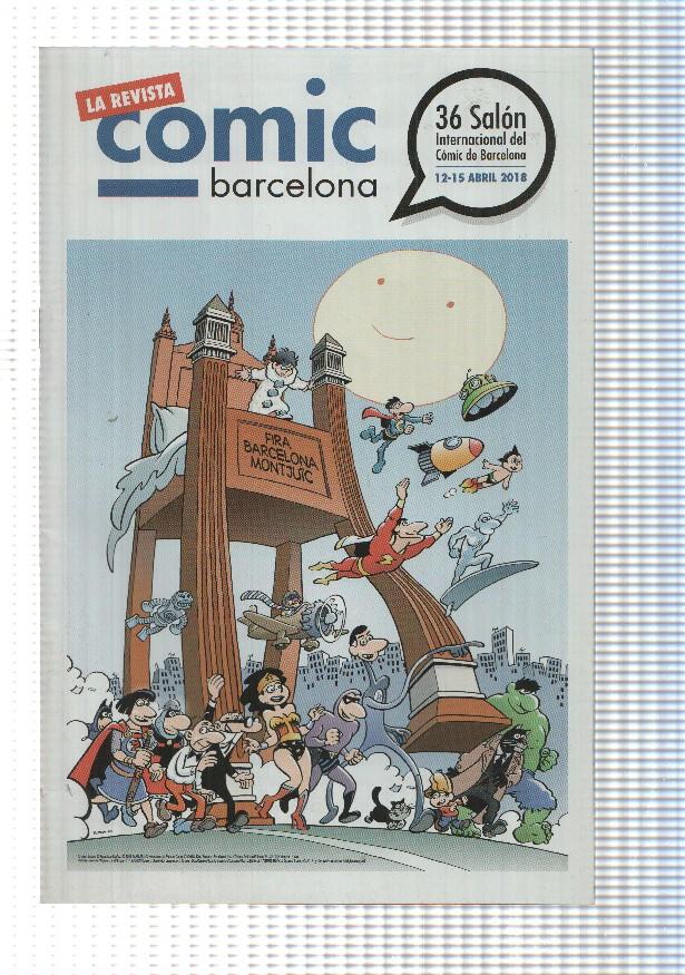 Revista: Comic Barcelona - 36 Salon Internacional Comic de Barcelona 12-15 abril 2018. Portada: ilustracion de Jan