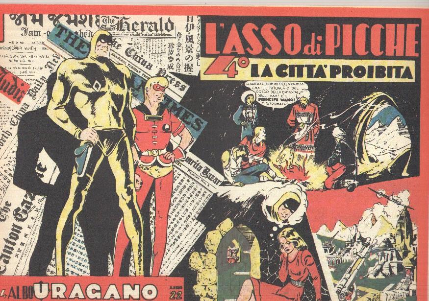 comic: Lasso di Picche num 04 - La Citta Proibita - Albo Uragano. Hugo Pratt e Oscar Bionda