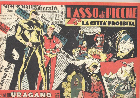 comic: Lasso di Picche num 04 - La Citta Proibita - Albo Uragano. Hugo Pratt e Oscar Bionda