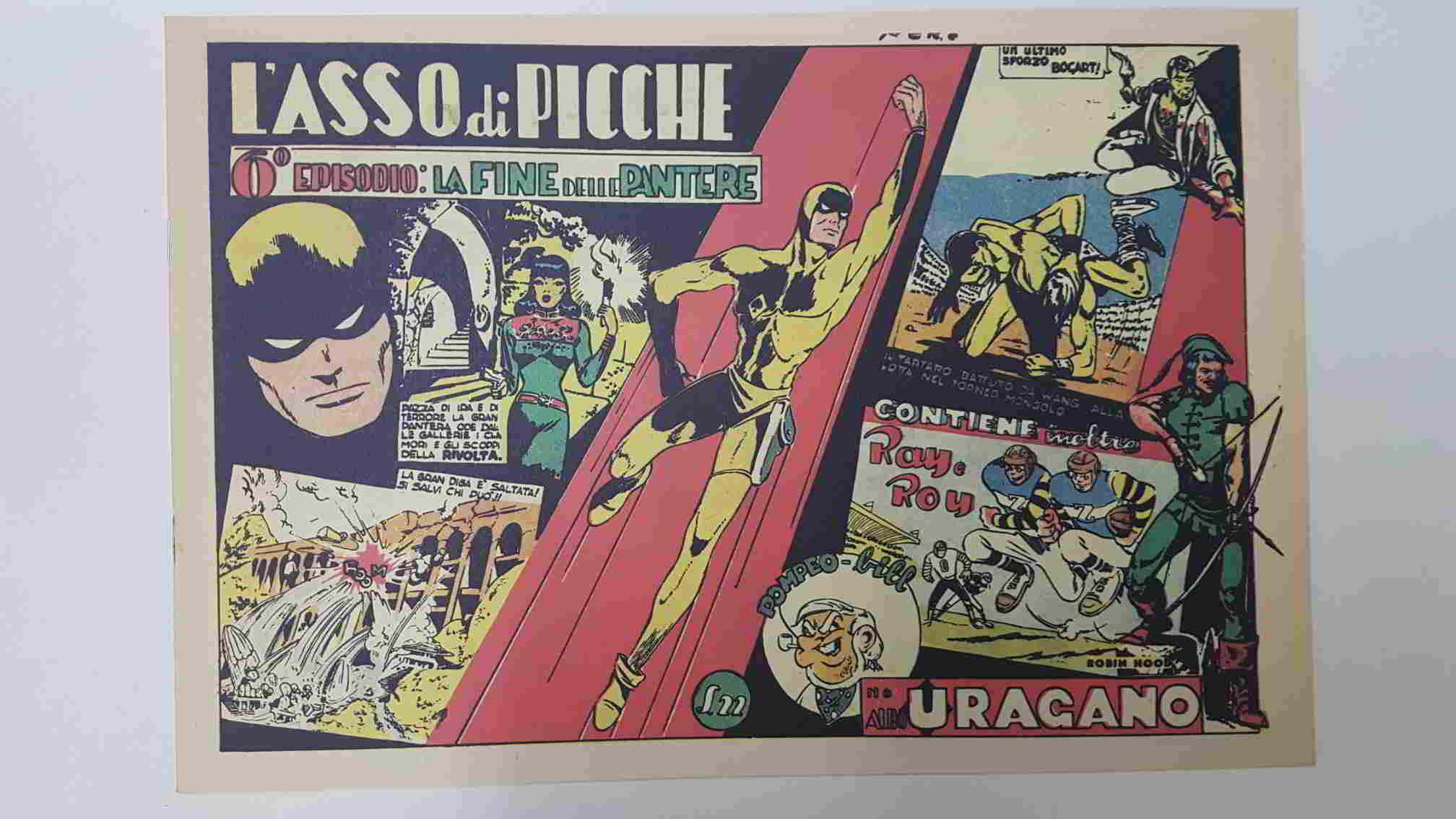 comic: Lasso di Picche num 06 - La Fine delle Pantere - Albo Uragano. Hugo Pratt e Oscar Bionda