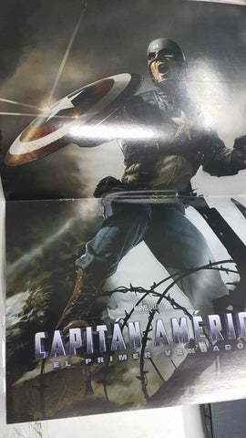 Revista: Capitan America, el Primer Vengador. Incluye comic de 22 pag. basado en la pelicula y poster 