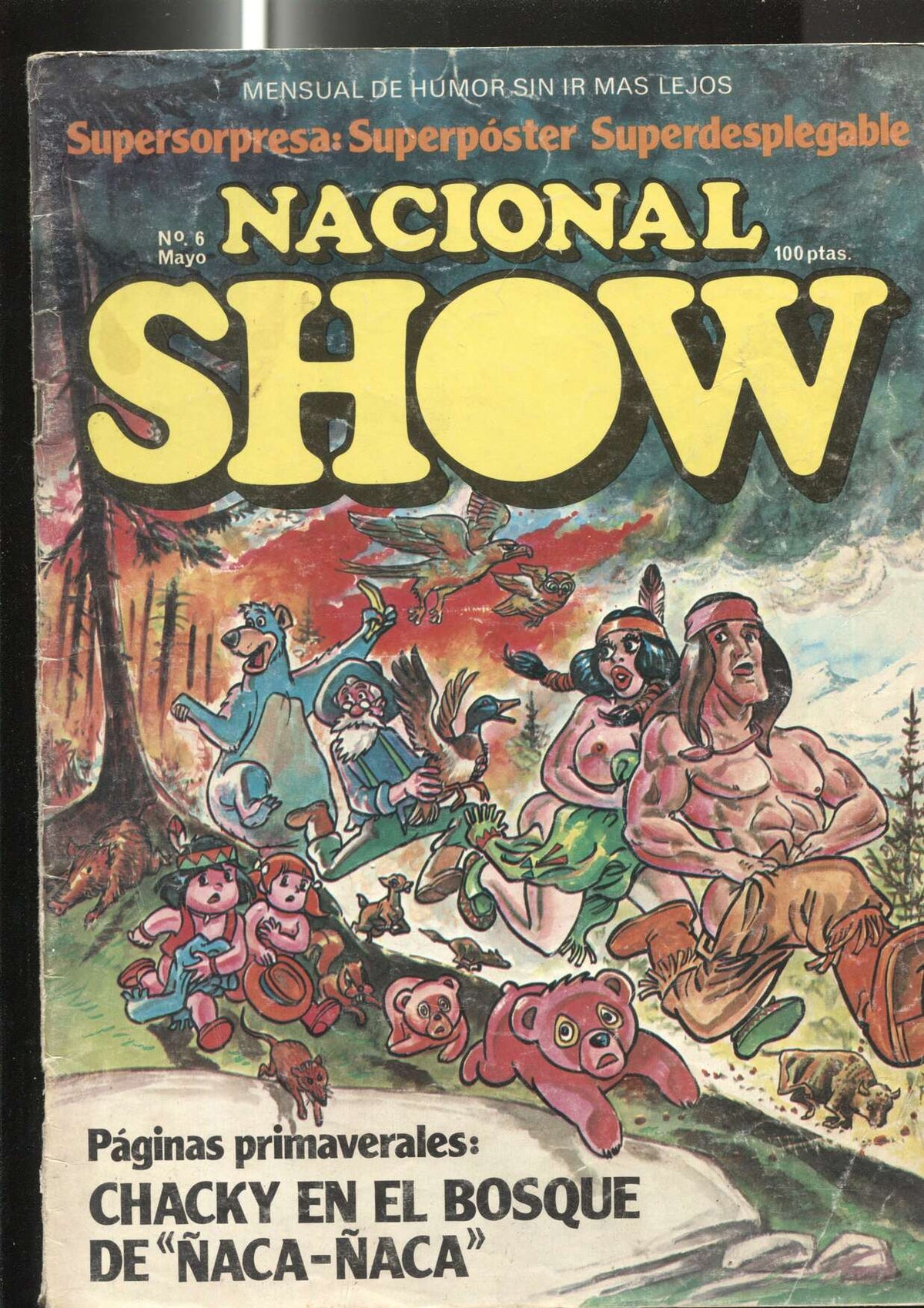 Revista Nacional Show numero 6: no lleva el superposter superdesplegable