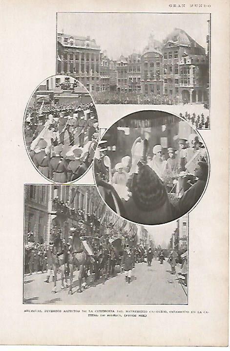 LAMINA BLANCO Y NEGRO 7654: Boda real en Bruselas