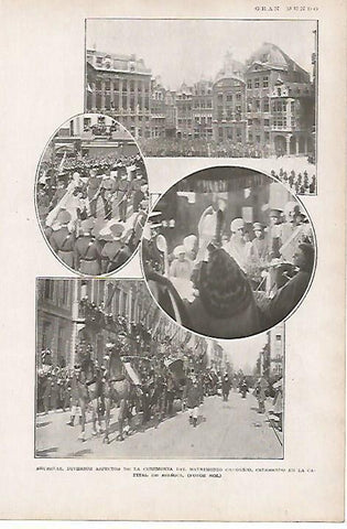 LAMINA BLANCO Y NEGRO 7654: Boda real en Bruselas