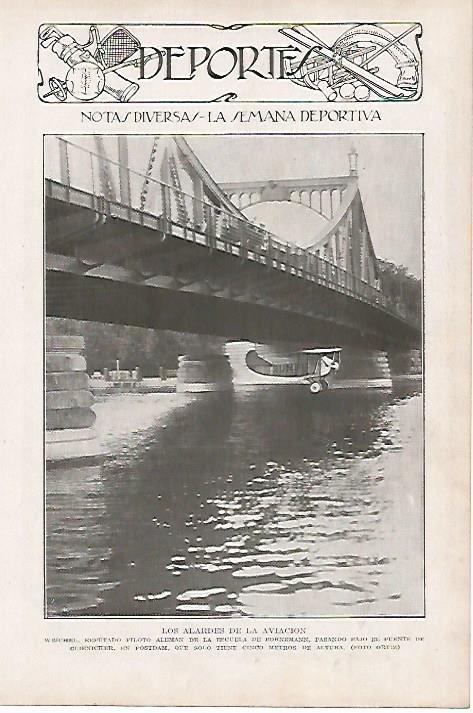 LAMINA BLANCO Y NEGRO 7657: Weichel bajo el puente de Glienicker