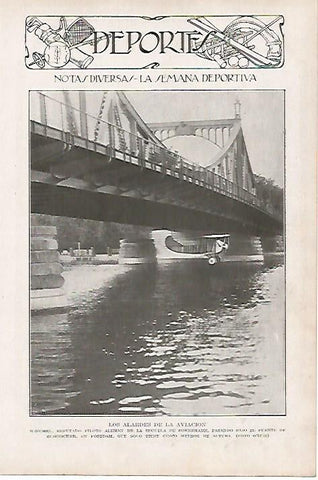 LAMINA BLANCO Y NEGRO 7657: Weichel bajo el puente de Glienicker