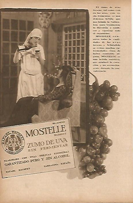 LAMINA BLANCO Y NEGRO 7671: Publicidad del Mostelle
