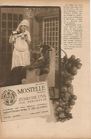 LAMINA BLANCO Y NEGRO 7671: Publicidad del Mostelle