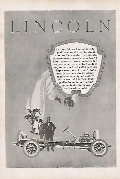 LAMINA BLANCO Y NEGRO 7706: Publicidad de Lincoln
