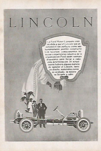 LAMINA BLANCO Y NEGRO 7706: Publicidad de Lincoln