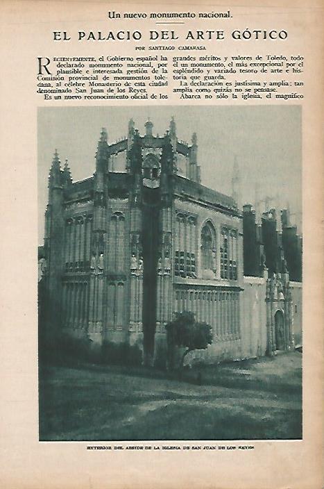 LAMINA BLANCO Y NEGRO 7733: Iglesia de San Juan de los Reyes