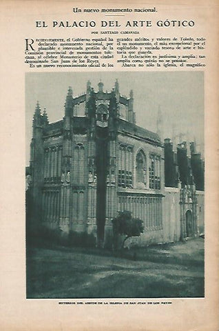 LAMINA BLANCO Y NEGRO 7733: Iglesia de San Juan de los Reyes