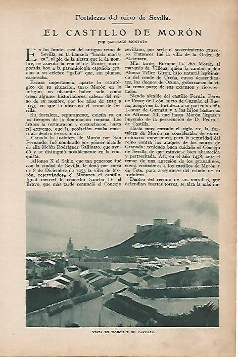 LAMINA BLANCO Y NEGRO 7736: Castillo de Moron