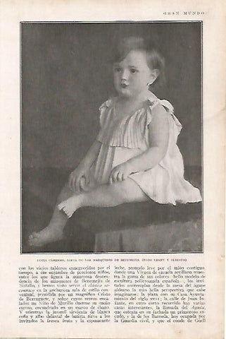 LAMINA BLANCO Y NEGRO 7748: Lucia Guerrero nieta de los Marqueses de Benemejis