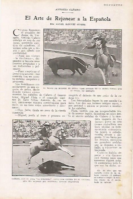 LAMINA BLANCO Y NEGRO 7752: El arte del rejoneo
