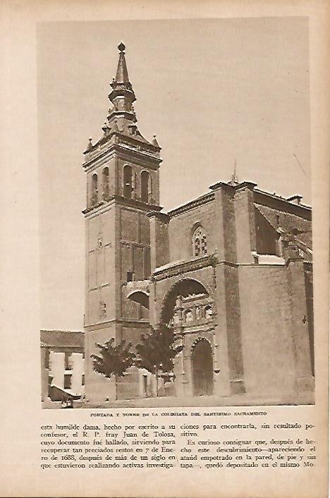 LAMINA BLANCO Y NEGRO 7776: Iglesia del Santisimo Sacramento en San Juan de los Reyes