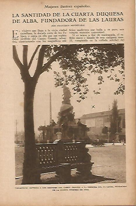LAMINA BLANCO Y NEGRO 7819: Jardines de Campo Grande en Valladolid