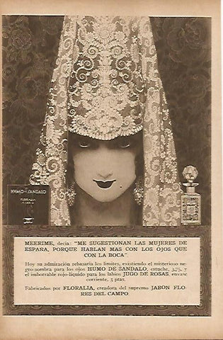 LAMINA BLANCO Y NEGRO 7830: Publicidad de Humo de Sandalo