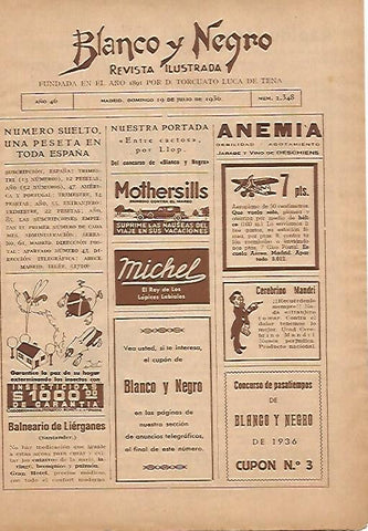 LAMINA BLANCO Y NEGRO 7908: Portada del numero 2348