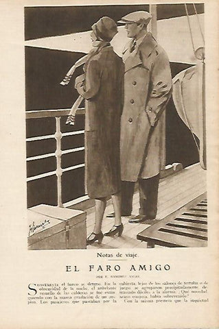 LAMINA BLANCO Y NEGRO 7977: El faro amigo dibujo de Ramirez