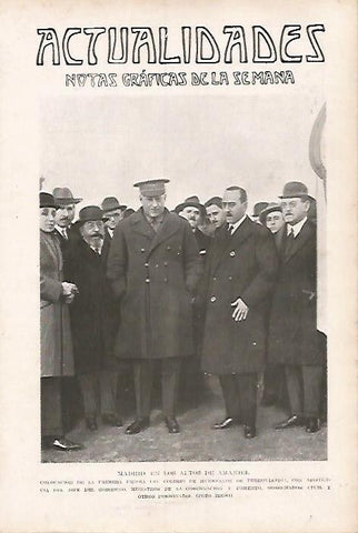 LAMINA BLANCO Y NEGRO 8042: Inauguracion del Colegio de Hueerfanos de Ferroviarios en Madrid