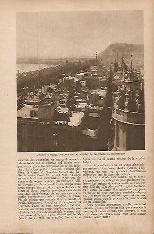 LAMINA BLANCO Y NEGRO 8060: Puerto de Barcelona