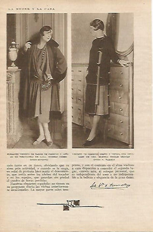 LAMINA BLANCO Y NEGRO 8099: Vestidos de crespon