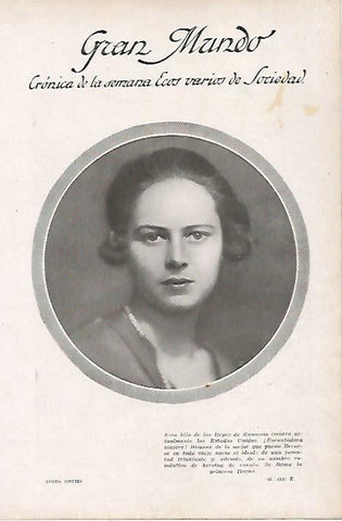 LAMINA BLANCO Y NEGRO 8126: Princesa Ilecna de Rumania