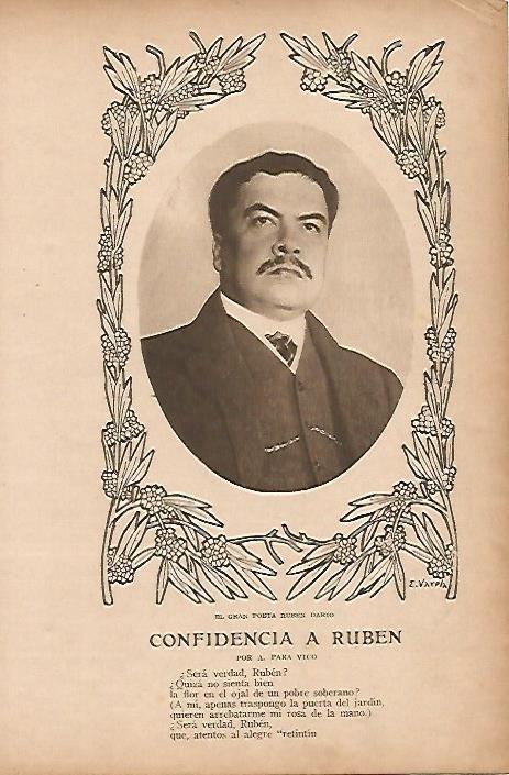 LAMINA BLANCO Y NEGRO 8157: Ruben Dario