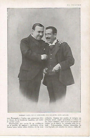 LAMINA BLANCO Y NEGRO 8183: Mariano Larra y Juan Balaguer