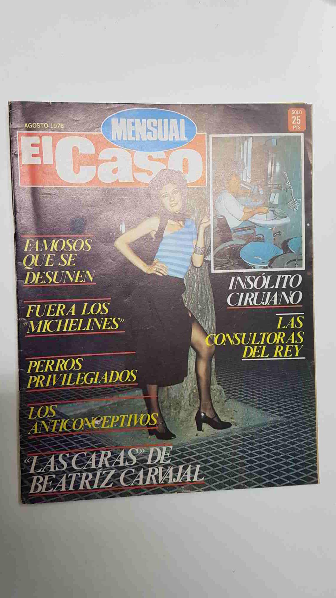 revista: El Caso, Mensual - año II num 13 (1978) - Orgia de Sangre (relato grafico). Portada: Beatriz Carvajal